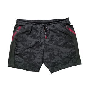 Spyder Men’s Digital Camo Training Shorts XL Black Woven Activewear